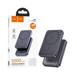 Power Bank Magnético Hoco J160 5000mAh Cinza Metálico